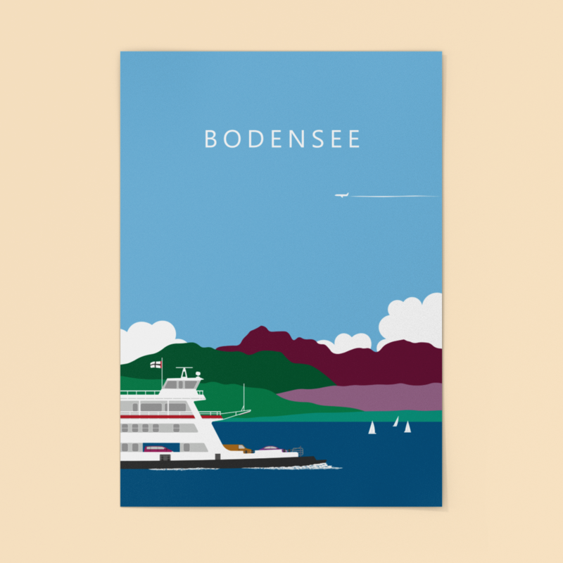 Bodensee, Fähre Konstanz - Meersburg