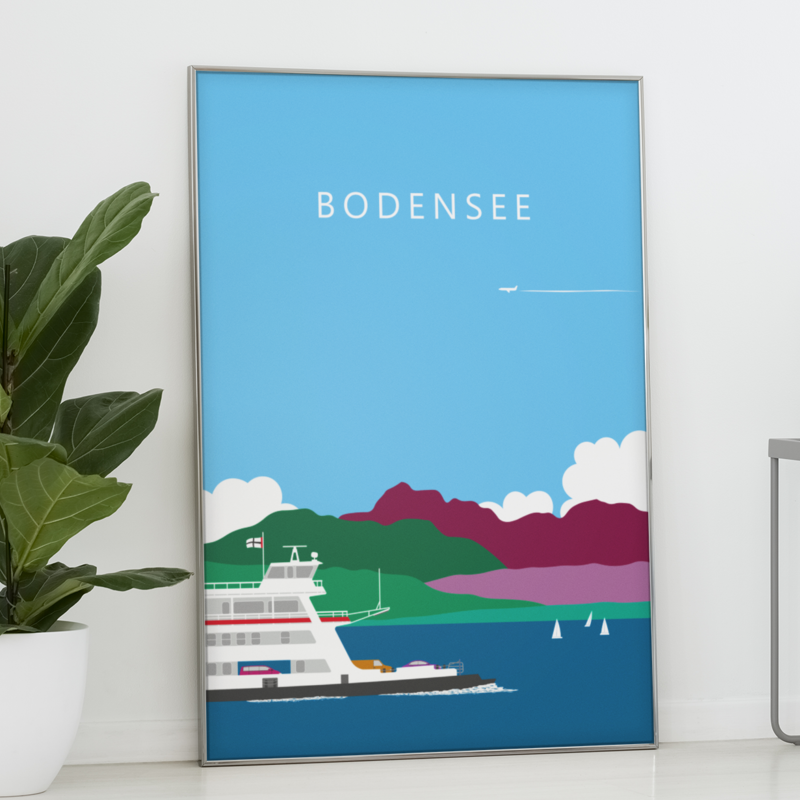 Bodensee, Fähre Konstanz - Meersburg