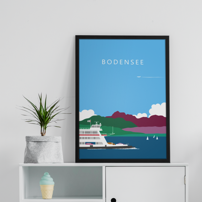 Bodensee, Fähre Konstanz - Meersburg
