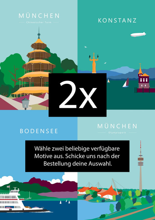 2x Poster (freie Wahl)