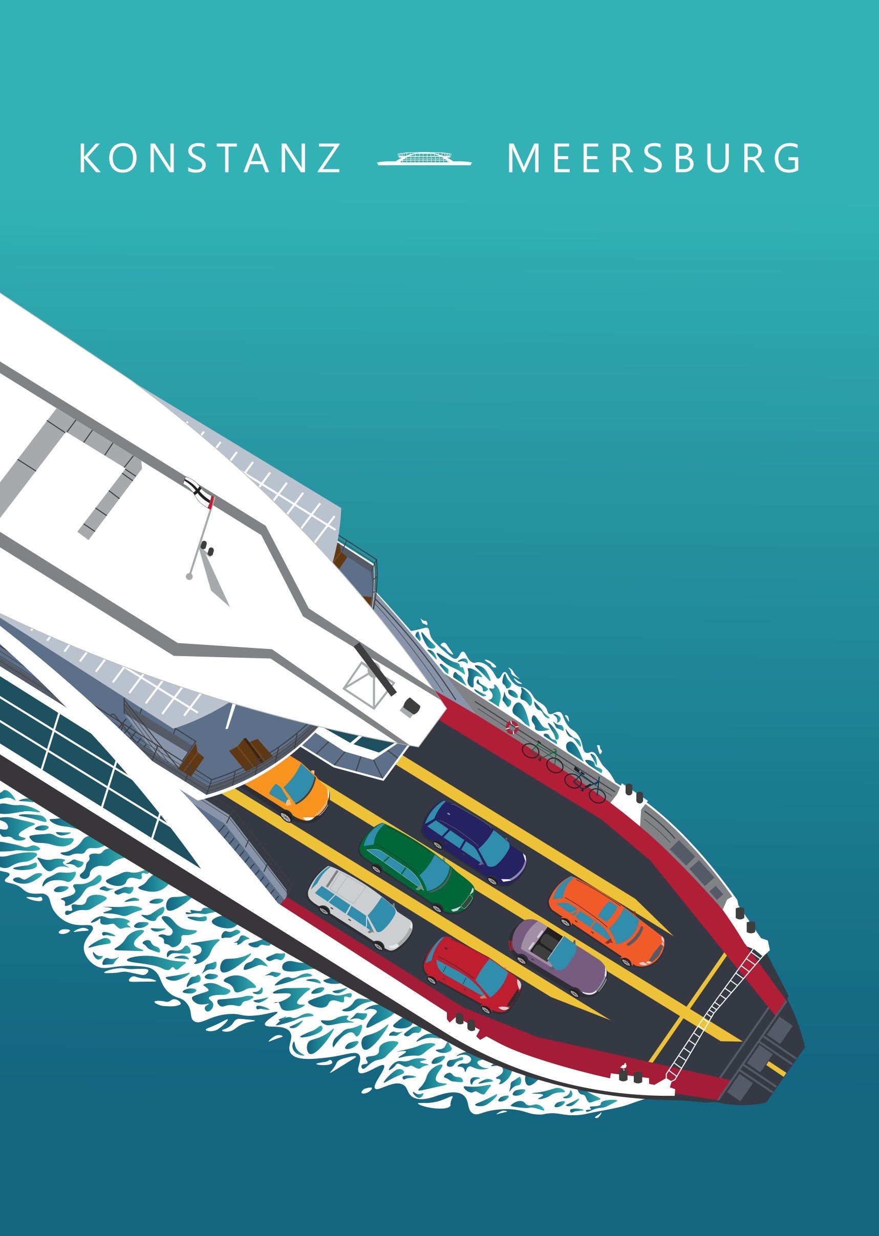 Fähre Konstanz Meersburg Poster | Taimanta