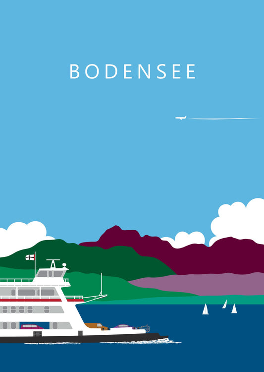 Bodensee, Fähre Konstanz - Meersburg